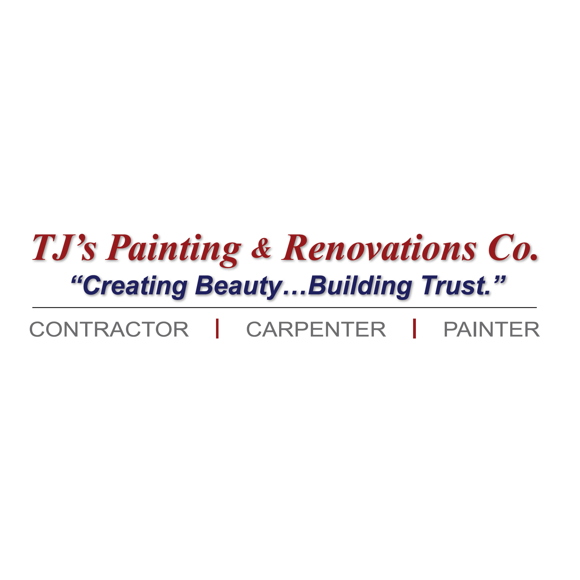 T.J.'s Painting & Renovations Co. Logo