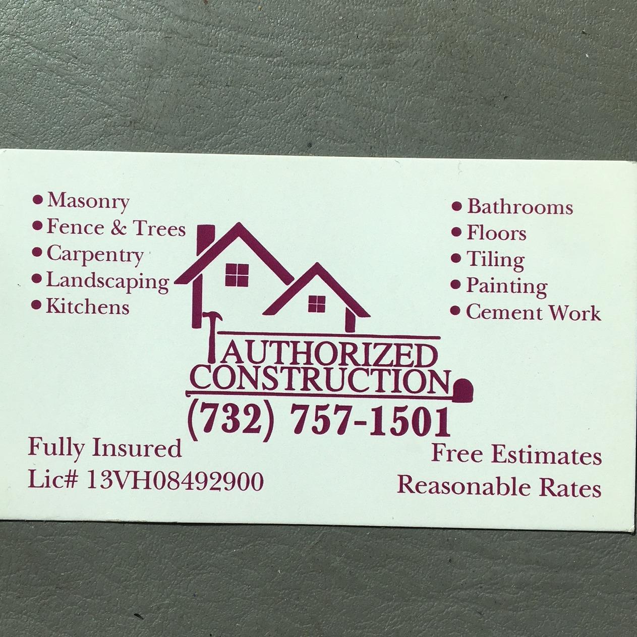 Authorized Construction Logo
